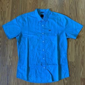 KREW POSTAL BLUE BUTTON-DOWN SHIRT